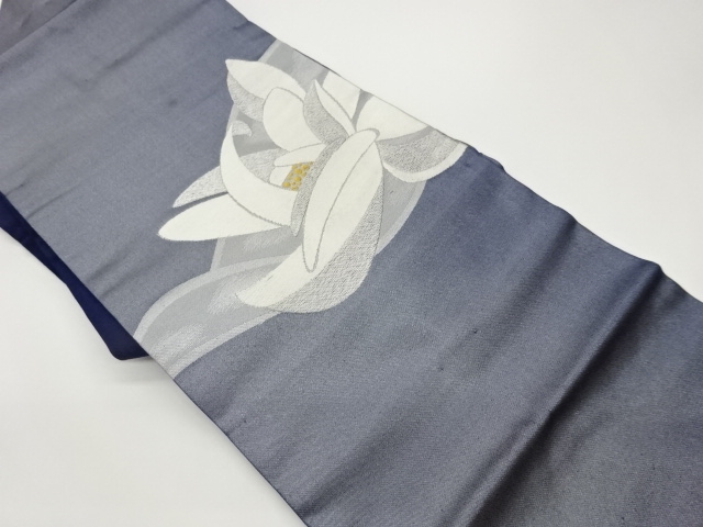 JAPANESE NAGOYA OBI / WOVEN ABSTRACT FLOWER